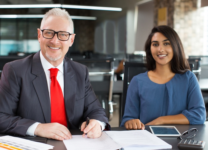 New employer signing contract